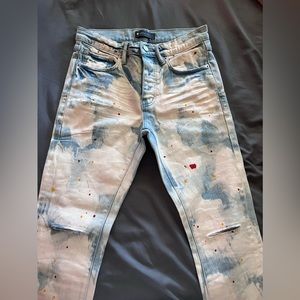 Purple jeans style p001